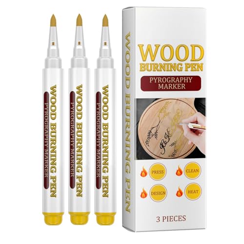 Wood Burning - Marcador de quema de madera | Dibujo multifuncional para carpintería de abedul, nogal, tilo y álamo