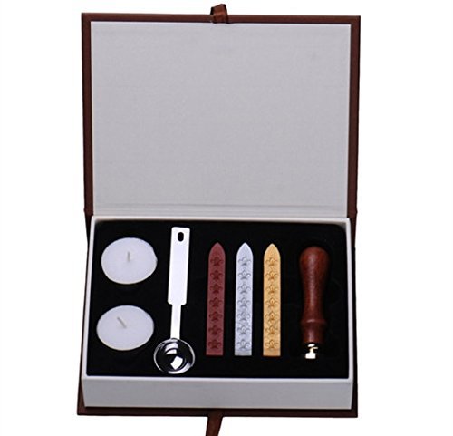 MNYR Vintage Dragonfly Wedding Invitations Gift Cards Paper Stationary Envelope Seals Wax Seal Stamp Sealing Wax Stamp Gift Box Candles Wax Sticks Melting Spoon Kit Set