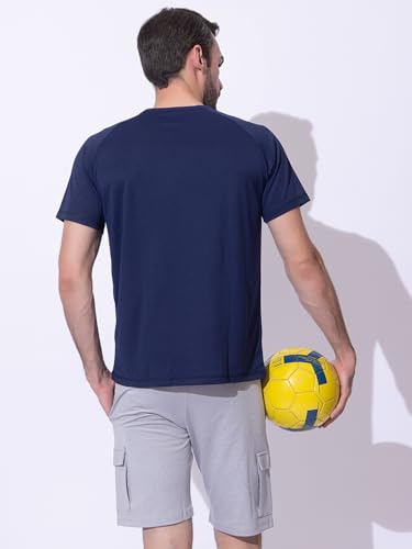 Image of Men's DRI FIT Sports Tshirt /SWEATPROOF /Anti Microbial /Extra Stretch /for Pickleball, Gym, Training, Badminton, Cricket, Tennis, Yoga, Golf (All Sports) All Colours & Sizes, Full & Half Sleeves