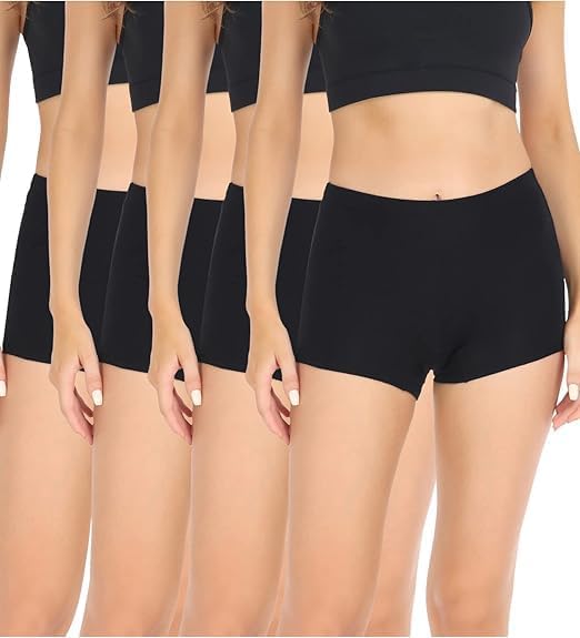 Women's Boyshorts Panties Cotton Boxer Briefs for Ladies Underwear Shorts with Cotton Crotch Pack_4-image-47