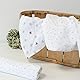Trois Kilos Sept 6er Pack Mullwindel, Stern, Weiß / Grau, 70x70 cm, 3-18 kg, Unisex-Kinder, Wiederverwendbar, 6 Stück