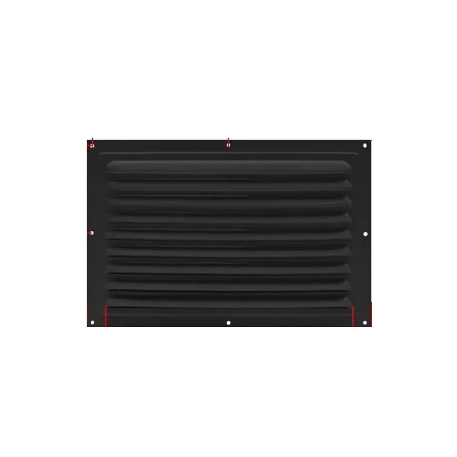 Ventilator Grille Aluminum Alloy Air Vents System Net Cover Screen Window Square Metal Exhaust Outlet for air Vent(200x300mm Black)