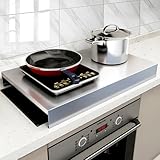 awliye ガスコンロカバー 60cm ステンレス製 ガスレンジカバー 2口よ3口に対応 大きい コンロ 作業台 ihコンロ 台 お手入れが簡単 省スペース 調理器専用台 キッチン用品