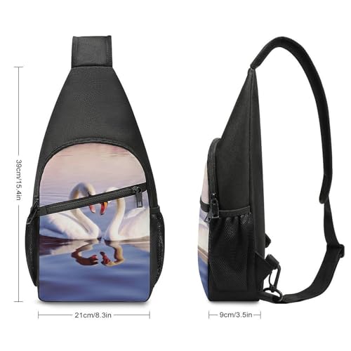 Mochila deportiva tipo sling para viaje y senderismo miniatura 2