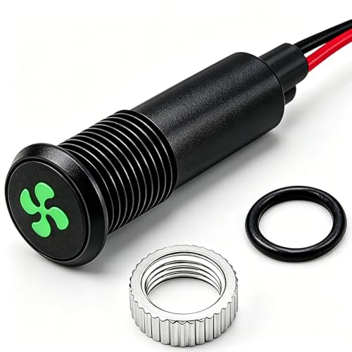 Lámpara LED Indicadora Metal 8mm Verde 12V para Panel miniatura 1