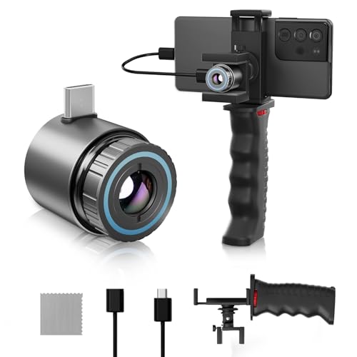 MiLESEEY TNV30i Monocular Térmico de Visión Nocturna, T-Recon Scout 256 x 192 (25 Hz), Imagers térmicos con lente ajustable de 10 mm, cámara térmica para smartphones Android para Caza