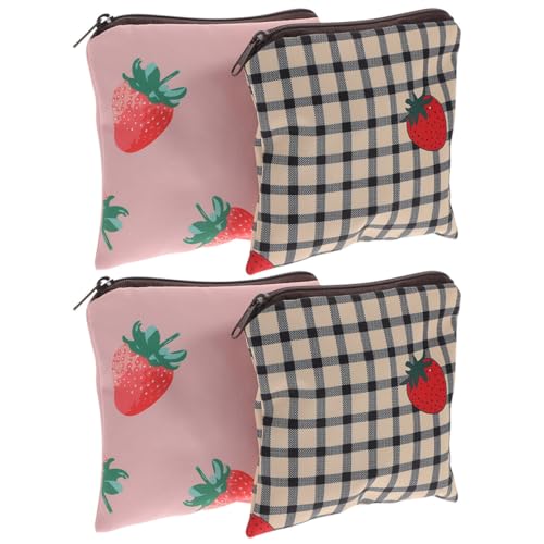 Hemobllo 4 piezas Bolsa Sanitaria Portátil para Menstruación Almacenamiento de Toallas Sanitarias Diseño para y Uso Diario Kit para Primer Ciclo Menstrual de Niñas