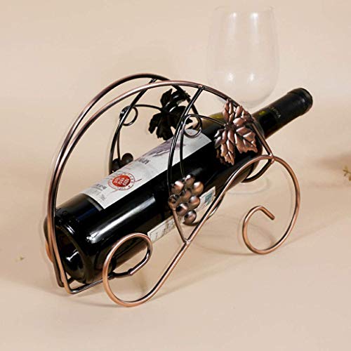 Soporte para botellas de vino de metal moderno miniatura 2
