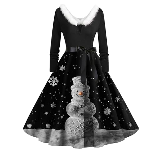 Generisch Abendkleid Damen Kleider Elegant Festlich Damen Kleider Elegant 50Er Jahre Outfit Damen Kleid Sommer Kleider Damen Weihnachten Kleid Sommer...