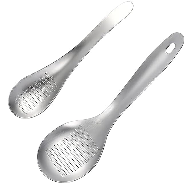 2pcs Spoon-shaped Stainless Steel Garlic Ginger Graters Versatile Kitchen Tools for Mincing Garlic Fruits and Vegetables Design for Effortless Use