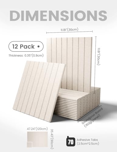 Fluxynara Large Felt Bulletin Board 48" x 36" Cork Board Alternative-12 Pack with 70 Safe Removable Adhesive Tabs, Cork Boards for Walls Cork Board for Home Office Classroom Pin Board (Oatmeal) - Image 3