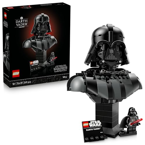 LEGO Star Wars 75439 Busto di Darth Vader - Kit di Modellismo per Adulti da Collezione con Minifigure con Spada Laser Rossa - Decorazione per Camera da Letto - Regalo per i Fan di Una Nuova Speranza