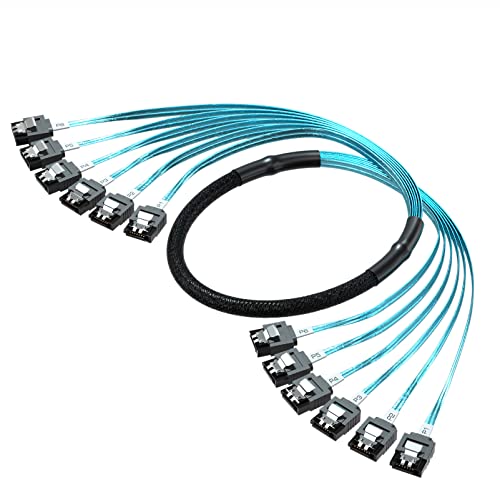 Cable SATA para servidor con longitud de 0.8m para ampliar el almacenamiento HDD y SSD en ordenadores