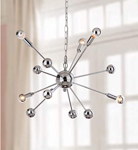 Buy 2 get 3 Safavieh "Lighting Collection Matrix Sputnik 6 Light 24.75" Pendant, Chrome