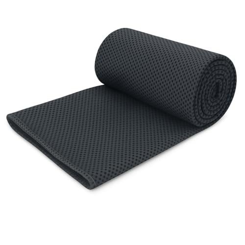 Toalha Microfibra Grande 150x80cm Ultrafina – Alta Absorção, Secagem Rápida e Super Absorvente | Compacta, Ultra Leve, Ideal para Academia, Acampamento, Natação, Piscina e Praia. (Cinza Escuro)