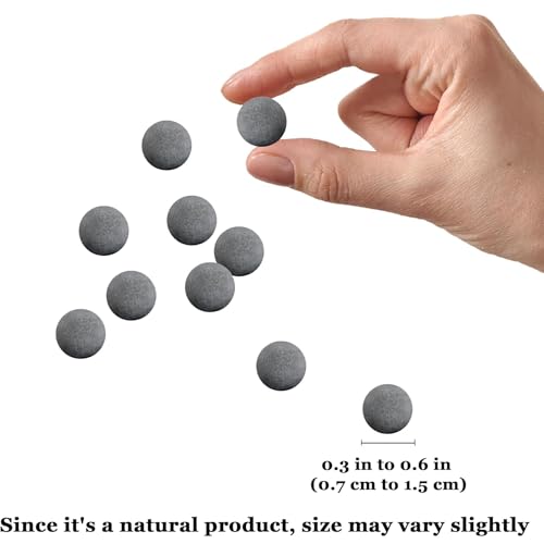 Image of SunGrow Shrimp Aquarium Decor Balls, Freshwater Tank Ornamental Stones, Shedding Assistance, Tank Enhancement, Ideal for Crayfish, Lobsters, and Snails 0.4 inch, 20 Pcs