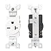 BAOMAIN 20A 250V Single Receptacle, NEMA 6-20R Heavy Duty Wall Outlet for Air Conditioners, Workshop Tools & Commercial Use, UL Listed Matte White 2-Pack