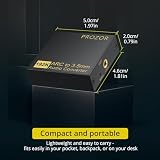 PROZOR eARC/ARC HDMI na 3,5 mm konwerter audio stereo obsługuje PCM 192 kHz do telewizora, wzmacniacza, słuchawek, głośników