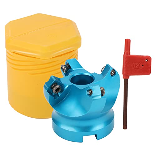 Mavaol Aluminum Alloy Face Milling Cutter Helical Offset Design Oxidation and Heat Resistant Coating Versatile Industrial Milling Tool Kit for Metalworking