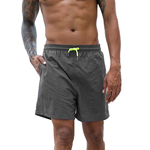 Andoer Calças esportivas masculinas verão quadril fitness running roupas esportivas com cinto de gra