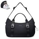LOVEVOOK Sporttasche Damen Herren, Gym Bag, Befestigung für Yogamatte, Sporttaschen mit Schuhfach, Schwimmtasche Kleine, Weekender Reisetasche, Handgepäck Tasche für Fitnessstudio, Reise, Yoga, Sauna
