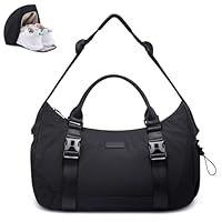 LOVEVOOK Sporttasche Damen Herren, Gym Bag, Befestigung für Yogamatte, Sporttaschen mit Schuhfach, Schwimmtasche Kleine, Weekender Reisetasche, Handgepäck Tasche für Fitnessstudio, Reise, Yoga, Sauna