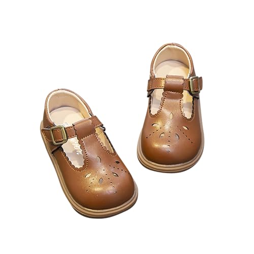 Petites Chaussures en Cuir pour garçons et Filles, Style rétro ajouré à Semelles Souples,...