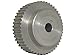BandB Manufacturing 16T2.5/48-0 Timing Pulley, 48 Teeth, T2.5 mm Pitch, 1 Flange and Hub Serves as Second Flange