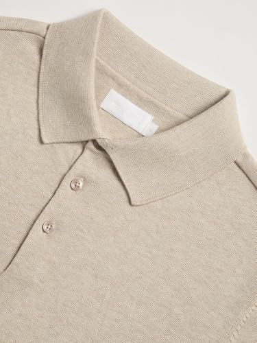 Image of Men Blue Solid Regular Fit Polo Collar T-Shirt