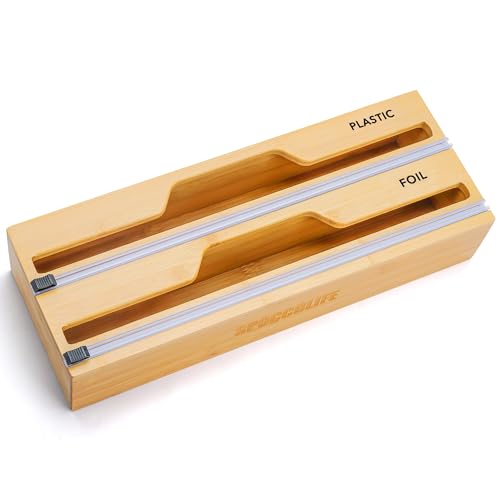 SPOCCOLIFE Foil and Cling Film Dispenser, 35cm, Natural