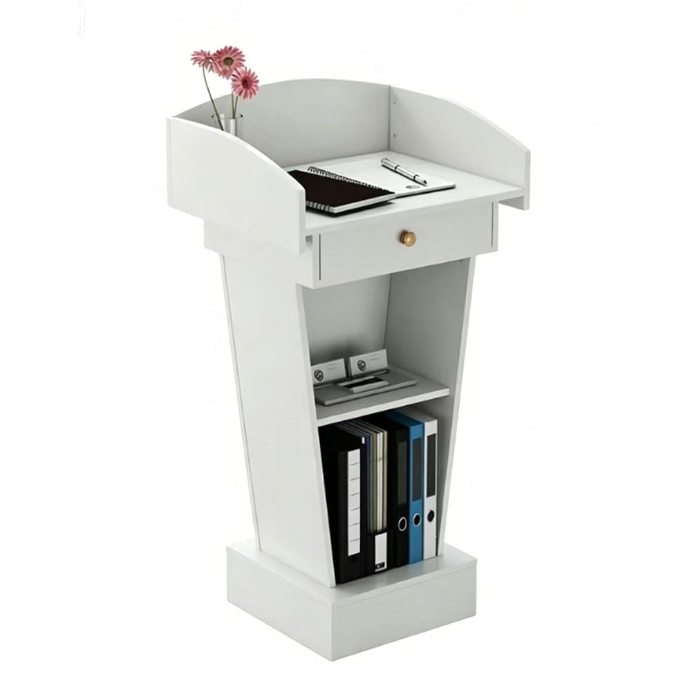 HGTRH Podium Stand, Podium Lecturns and Podiums Lecterns & Podiums Wooden Podium Lectern Podium Stand With drawers B
