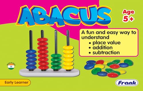 Image of Frank Abacus Number Counting Tool for Kids Above 5 Years - Fun and Challenging Educational Toys | Brain Booster Learning Games for Enhancing Math Skills & Number Recognition | Gifts for Girls & Boys