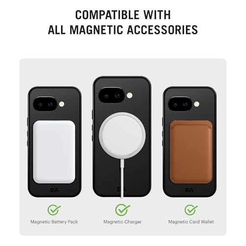 Image of DailyObjects Nimbus 2.0 Magnetic Phone Case Cover Compatible with Google Pixel 9a | Wireless Charging Slim Back Cover | 2 Layer Edge Protection & Shockproof