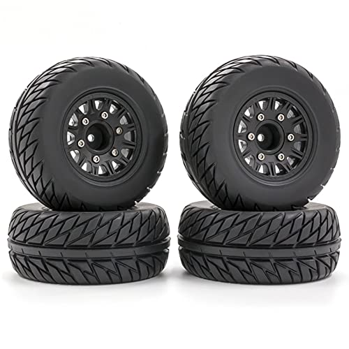 Goolrc Rc Car Tires 4Pcs Replacements For 12Mm 14Mm 17Mm Arrma Traxxas Hsp Tamiya Hpi Off-Road Vehicle Short Truck Rc Car Wheels Rc Car Tires B #TOP2