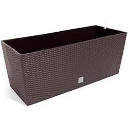 Maceteros Resina Leroy Merlin Prosperplast Jardinera Mod Rato J 600 C/Autorriego, Chocolate, 60 cm