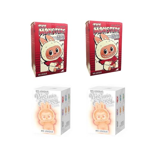 Image of BB Baby Birthday gifts The Monistor Pack of 4 The Monister Gift Doll Vinyl Face CoLa + big Into Energy Original Doll Collectible Blind Box Toy | Cute Monster Figurine | Mystery Surprise Gift Pack of 4