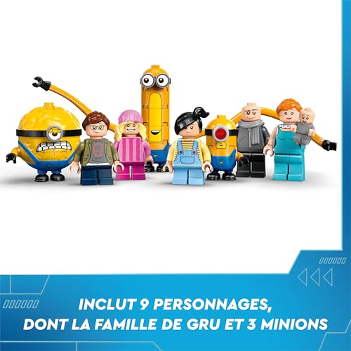 LEGO Moi, Moche et Méchant 4 Le Manoir Familial des Minions et de Gru - Set Inspiré du Film avec Une Maison et Un Arbre - Activité Créative Qui Stimule l'Imagination pour Les Enfants dès 8 Ans 75583