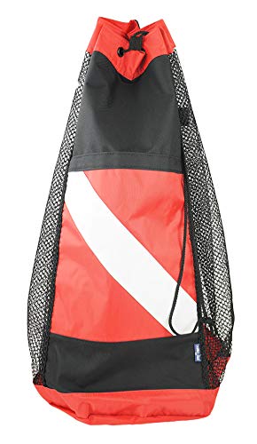 ScubaMax Soft Nylon Dive Flag Designed Mesh Backpack Scuba Diving Snorkeling Travel Bag