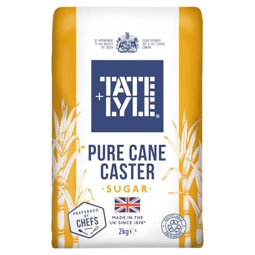 Tate & Lyle Fairtrade Caster Sugar Finely Ground Granulated Sugar - 2kg