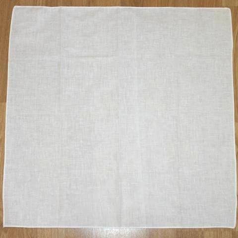 Plain WHITE cotton Bandana head scarf