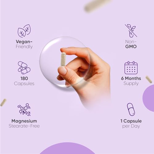 Milk Thistle Capsules - 180 Capsules - 6 Months Supply - Just 1 Per Day - 80% Silymarin - 40:1 Extract - Vegan, Non-Gmo & Gluten-Free - Gmp-Approved Milk Thistle Herbal Supplements - 5