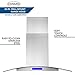 COSMO COS-668ICS900 36 in. Lumin Collection 380 CFM Ducted Island Range Hood, Soft Touch Controls, LED Lights, Stainless Steel