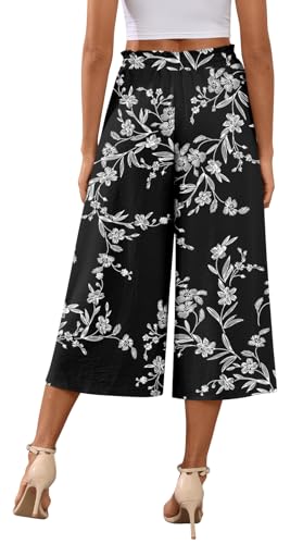 Bestbee Womens Capri Palazzo Pants Dressy Casual Wide Leg Pants Business Slacks with Pockets3