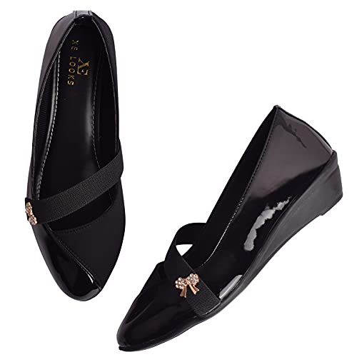 XE Looks Comfy Stylish Black Bellies for Women (B09F9NWW11) Amazon Price History, Amazon Price Tracker