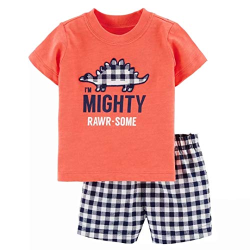 Image of Bumeex Toddler Boy's Short Sleeve T-Shirt and Short Outfit Set 2-7T