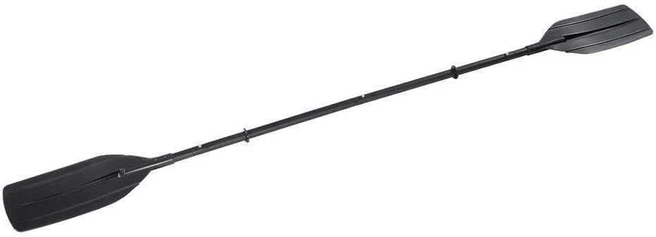 Black two-piece kayak paddle.