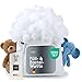 Produktbild LILENO HOME Füllwatte 3kg im praktischen Vlies Beutel - Füllmaterial u. Füllwatte für Kuscheltiere, Kissen, Basteln - Kissen Füllung waschbar bis 95 °C - perfekt als Watte o. Bastelwatte