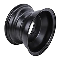 Ausla 16x8-7 ATV-Felge Stahl 7-Zoll-Radnabe mit 3 Schraublöchern für Kazuma Quad ATV Go Kart UTV 125ml 150ml Offroad-Reifen (BLACK)