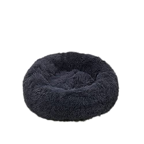 Lits pour Chiens nid Rond Extra Doux et Lavable Confortable lit pour Animaux de Compagnie canapé en Peluche Beignet Chats nid Coussins de lit Cover