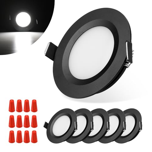 Image of 12V RV Recessed Puck Lights, Cool White RV Puck Light, 6 Pack